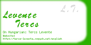 levente tercs business card